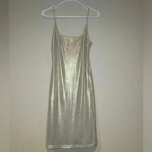 Elegant Gold Slip Dress